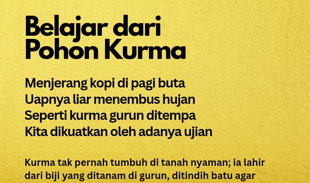 Belajar dari Pohon Kurma