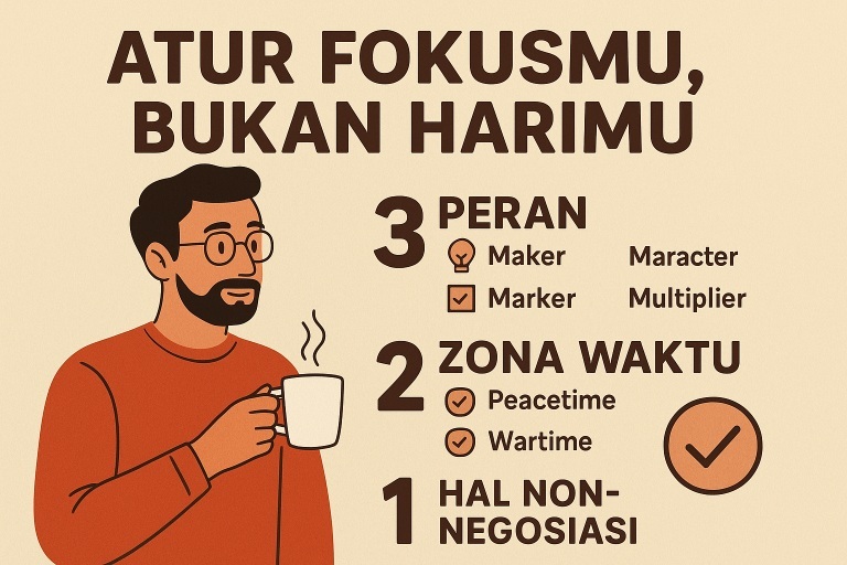 Kerangka 3-2-1: Atur Fokusmu, Bukan Harimu
